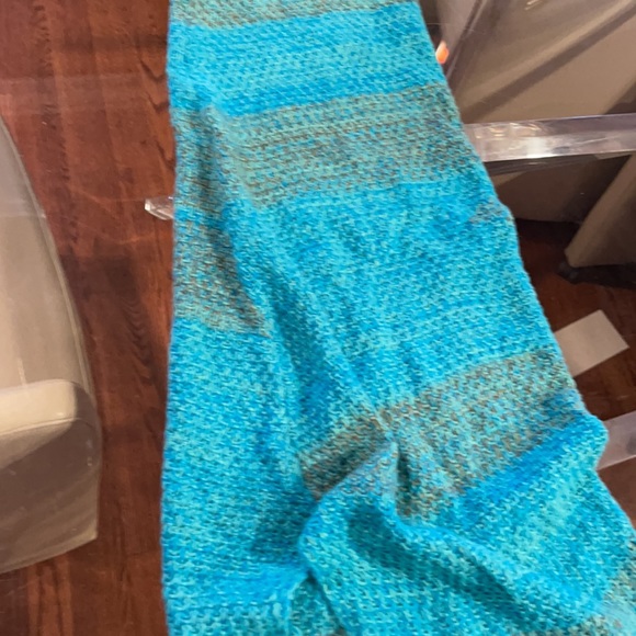 Teal & Gray Grownup Mermaid Blanket - Picture 3 of 6